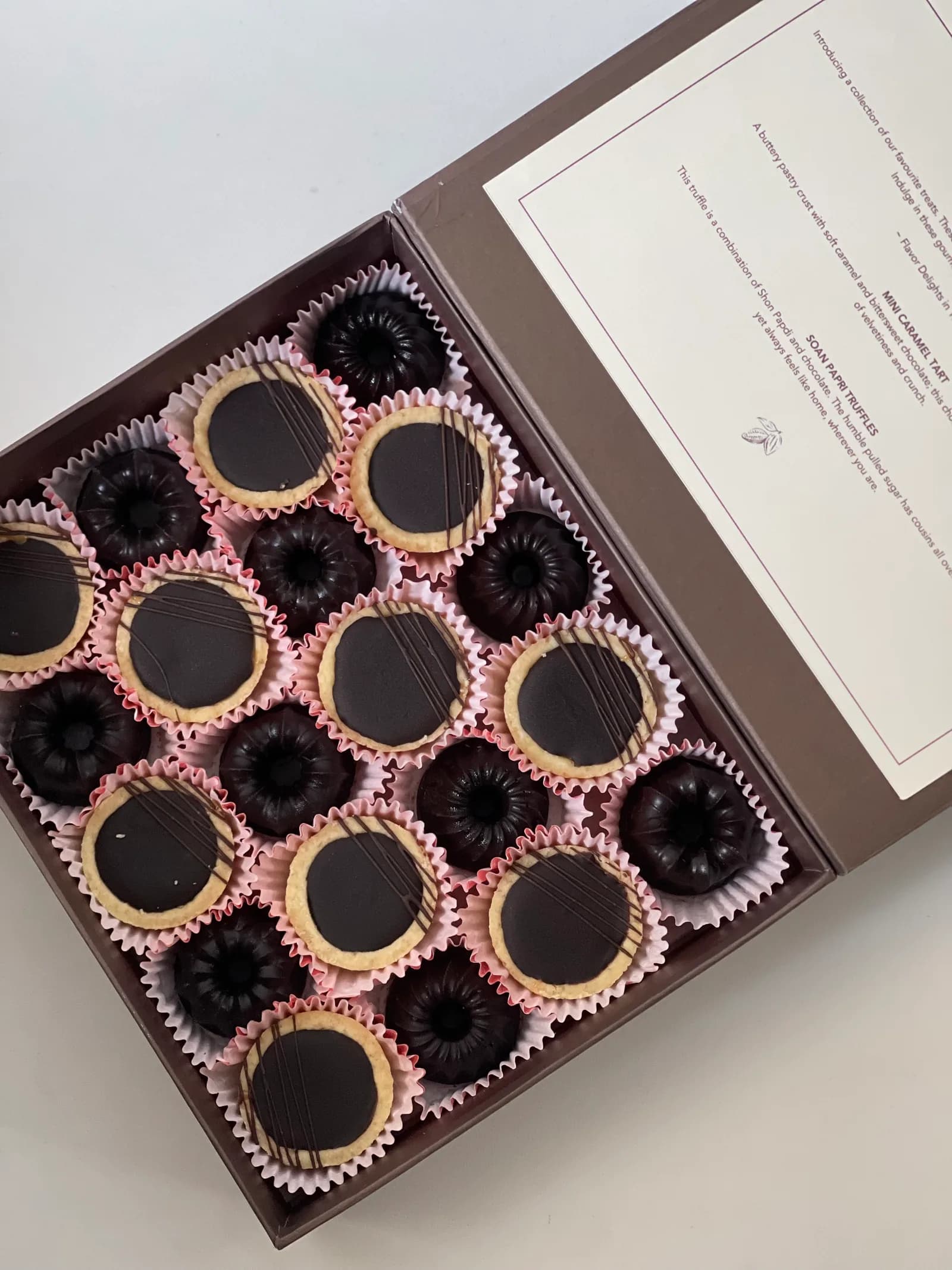 Box of Soan Papri Truffles & Mini CC Tarts
