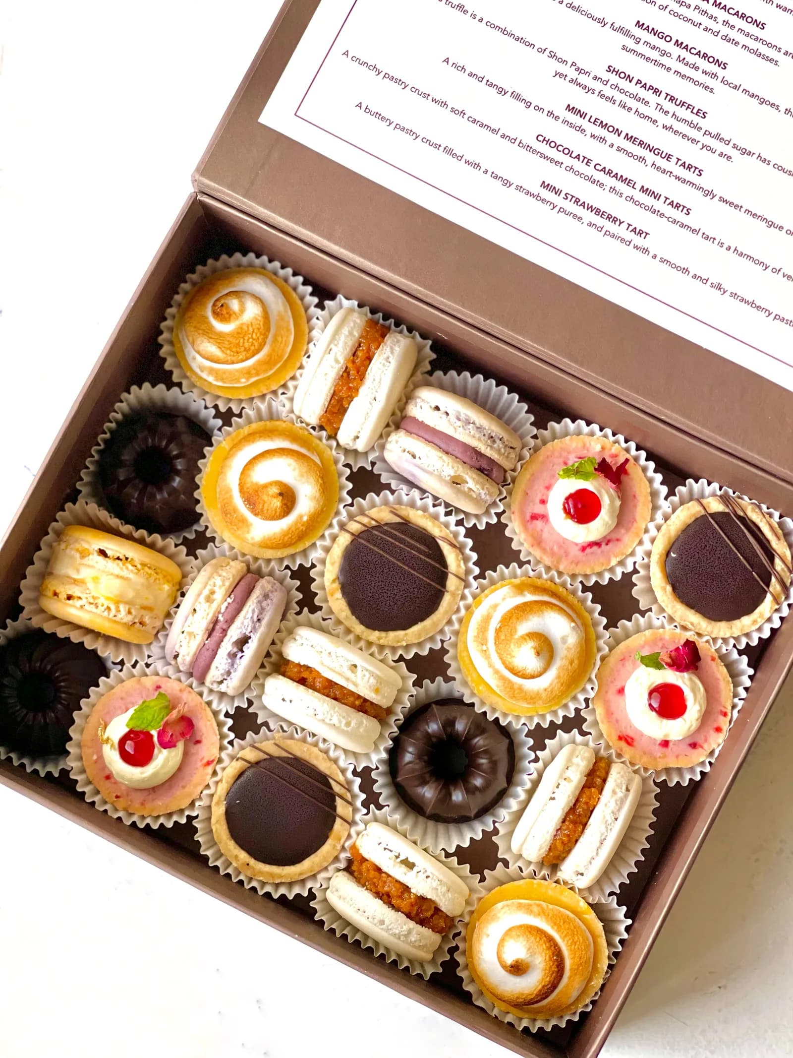 Holiday Tarts and Macarons Box