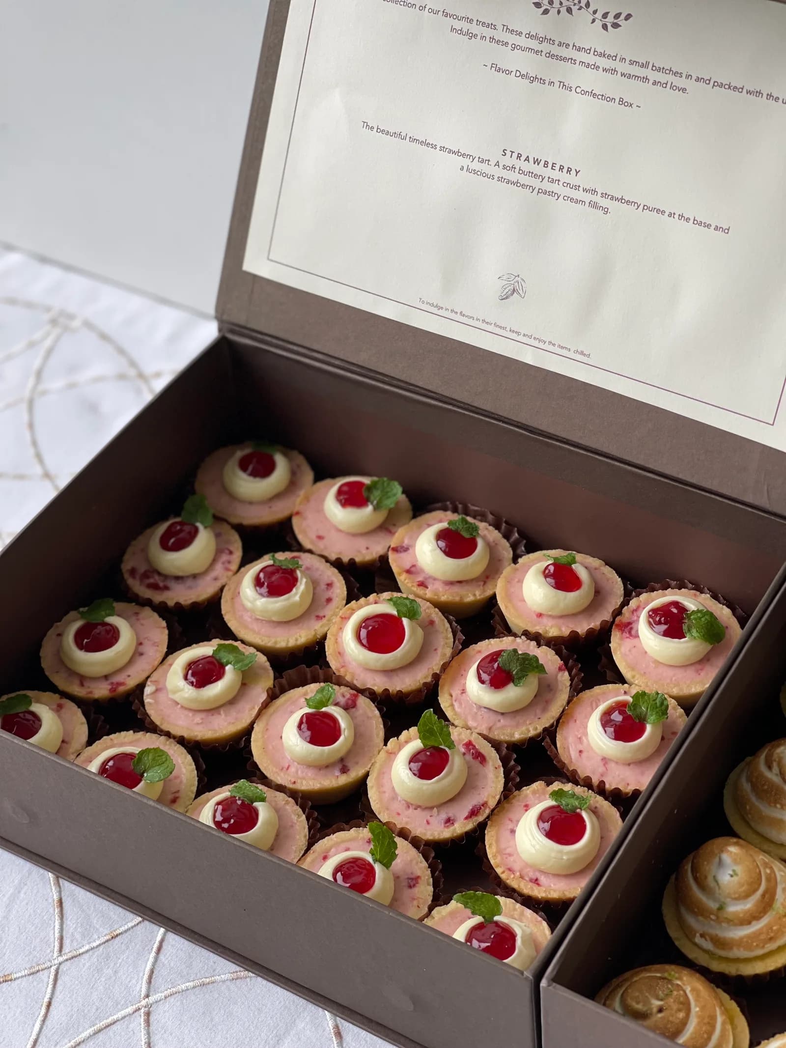 Box of Mini Strawberry Tarts