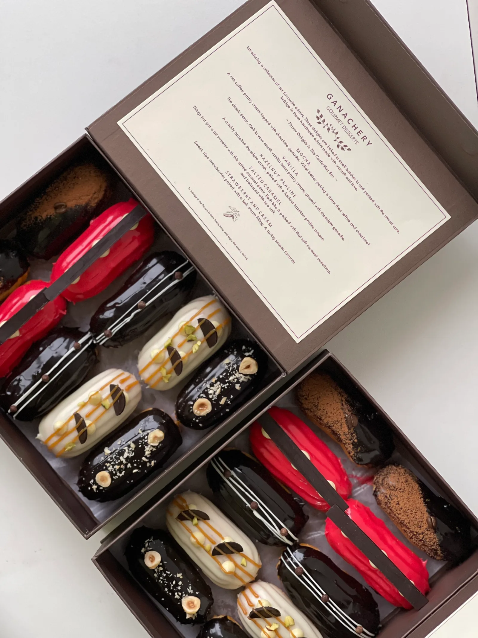 Box of Assorted Mini Eclairs